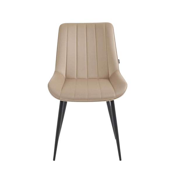 Chaise de salle à manger Verta - Velours beige