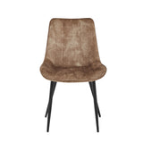 Verta Eetkamerstoel - Taupe Adore Velvet