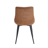 Verta Eetkamerstoel - Cognac Microfiber