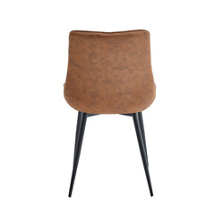 Verta Eetkamerstoel - Cognac Microfiber