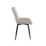 Verta Eetkamerstoel - Beige Adore Velvet