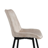 Verta Eetkamerstoel - Beige Adore Velvet