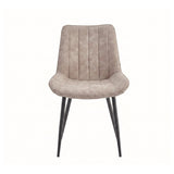 Verta Eetkamerstoel - Beige Microvezel