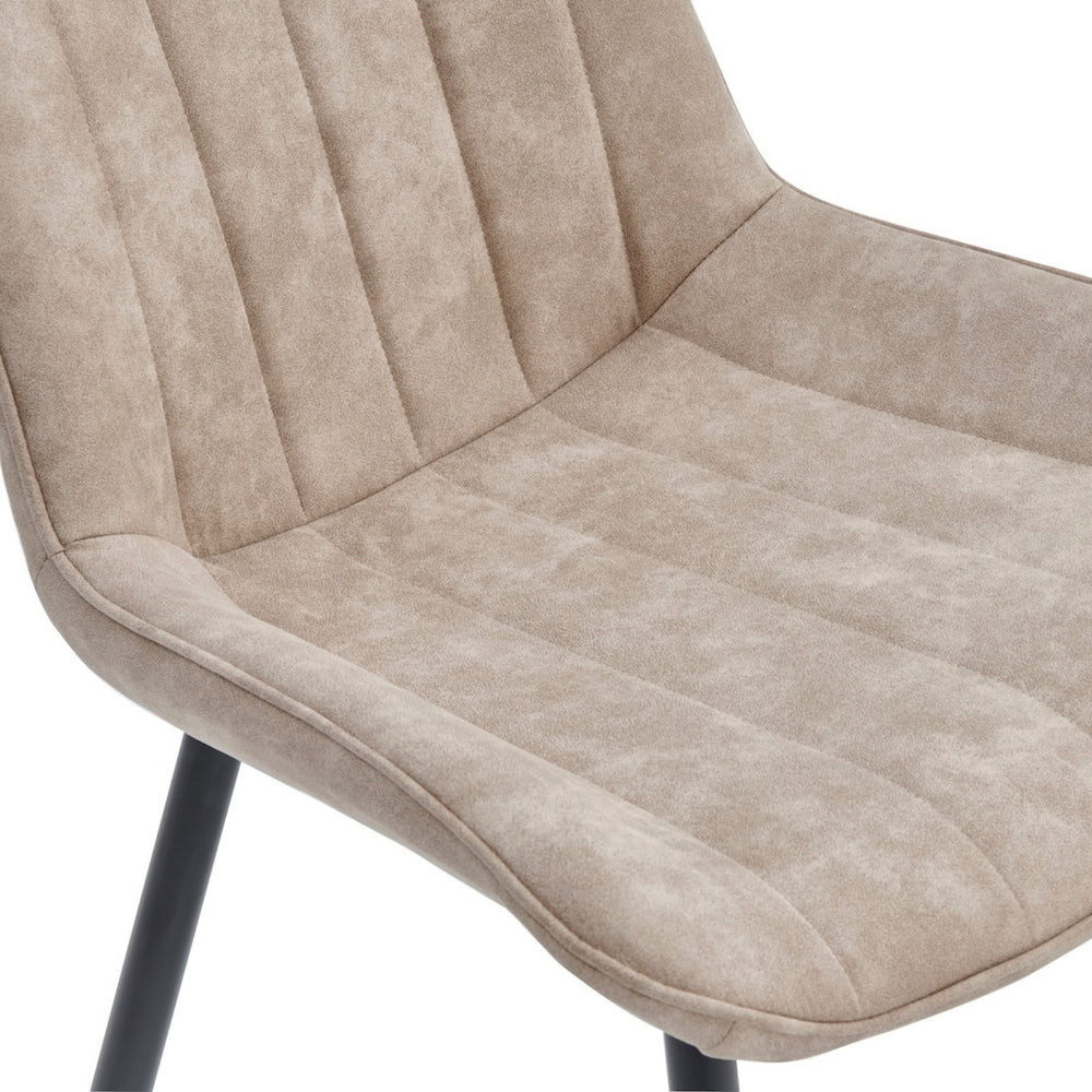 Verta Eetkamerstoel - Beige Microvezel