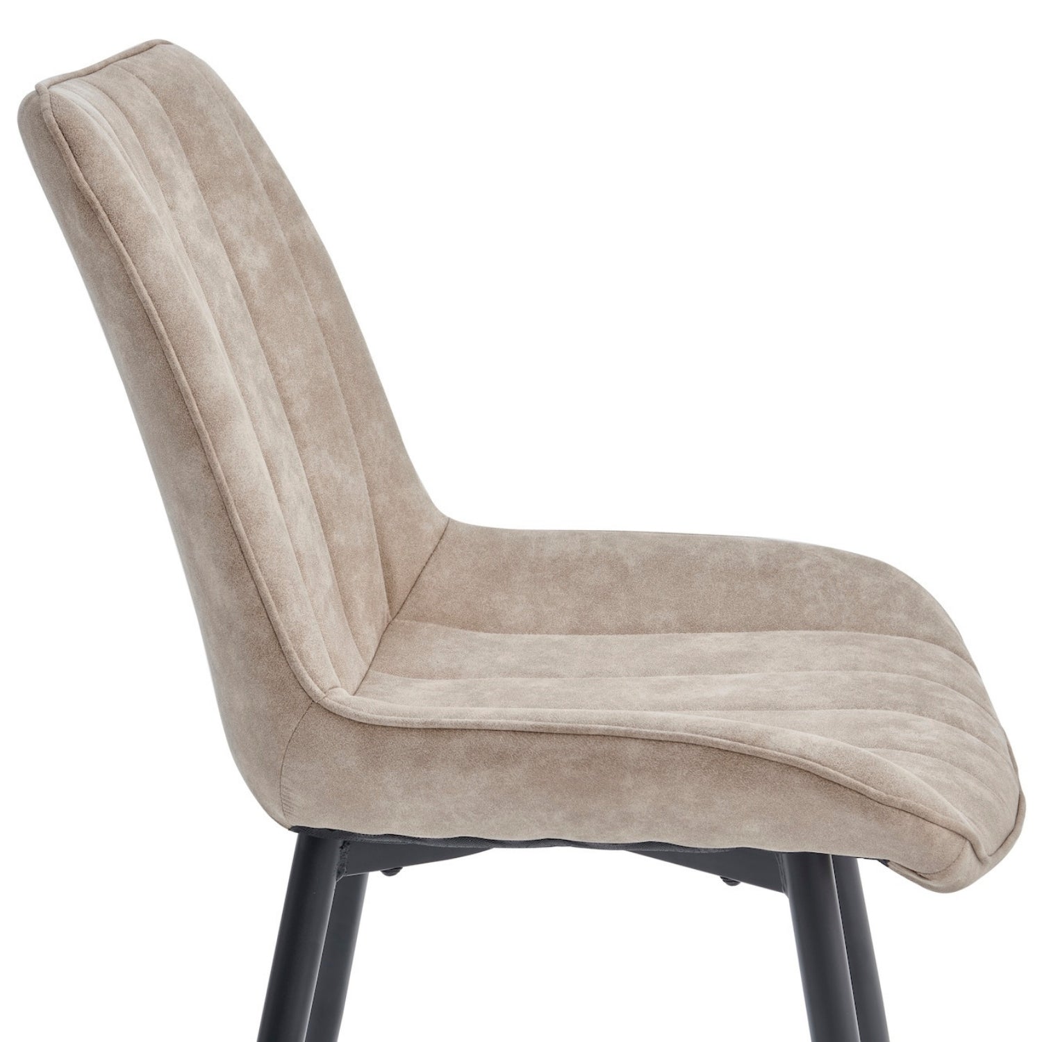 Verta Eetkamerstoel - Beige Microvezel