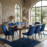 Verta Eetkamerstoel - Blauw Velvet
