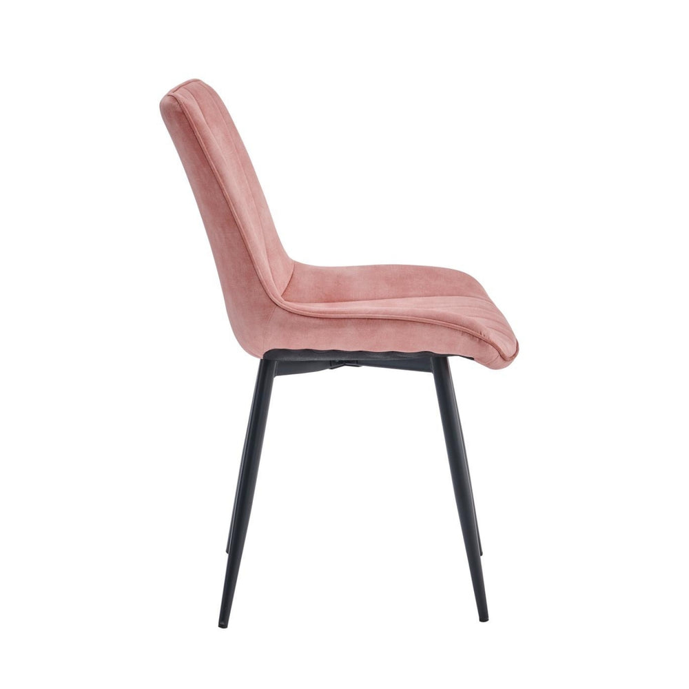 Verta Eetkamerstoel - Roze Adore Velvet