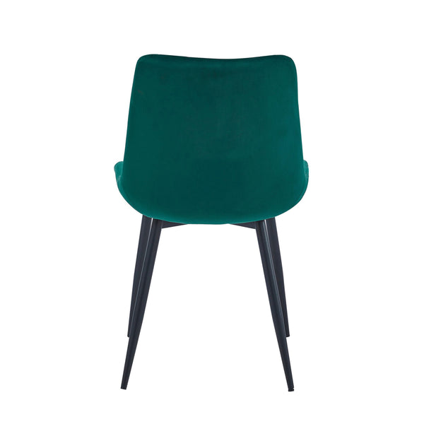 Chaise de salle à manger Verta - Velours vert
