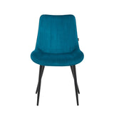 Verta Dining Chair - Petrol Velvet