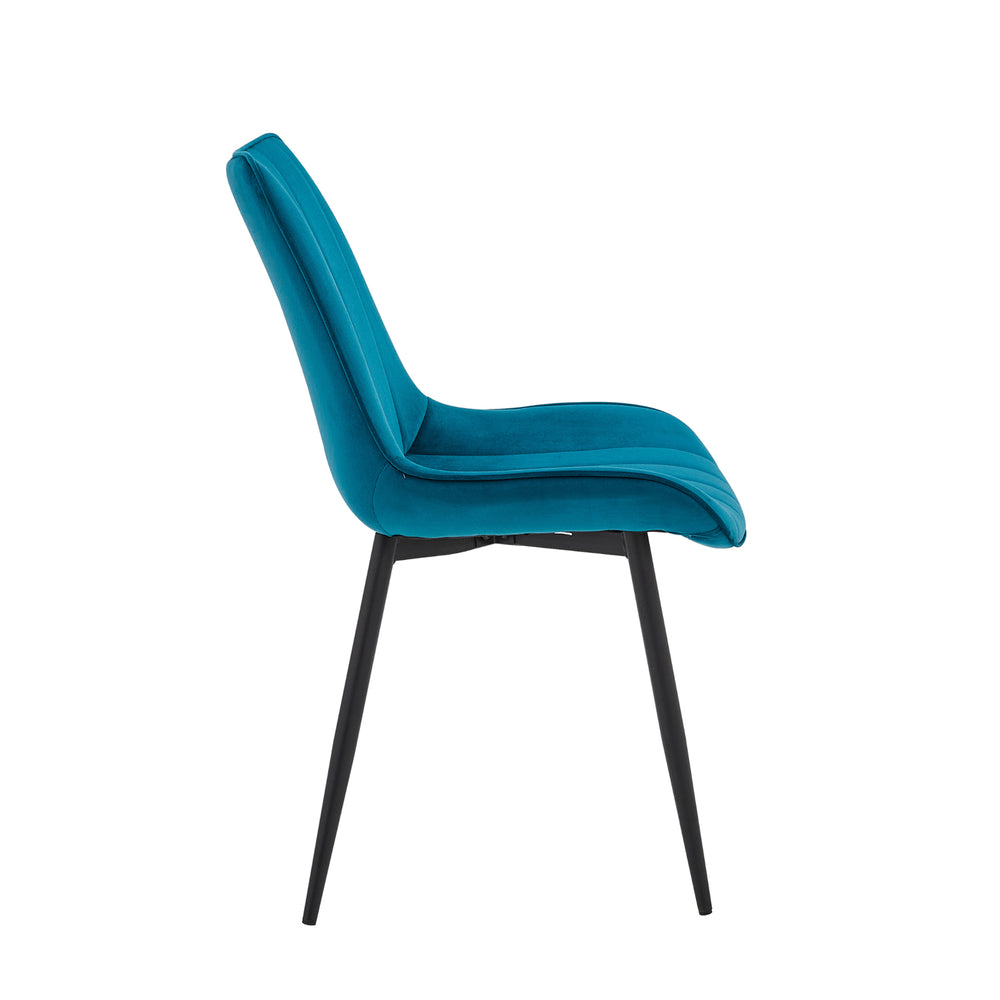Verta Dining Chair - Petrol Velvet