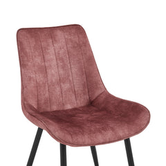 Verta Eetkamerstoel - Roze Adore Velvet
