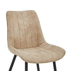 Verta Eetkamerstoel - Sand Microfiber