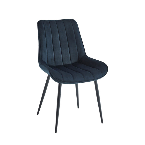 Verta Dining Chair - Black Velvet