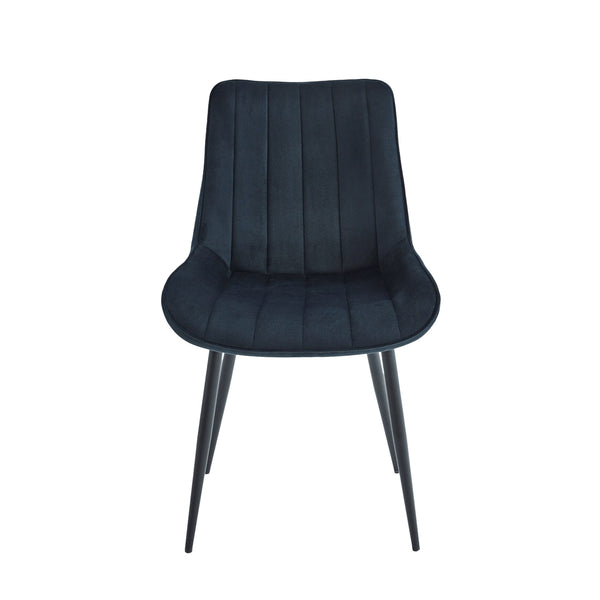 Verta Dining Chair - Black Velvet