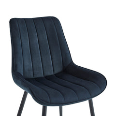 Verta Eetkamerstoel - Zwart Velvet