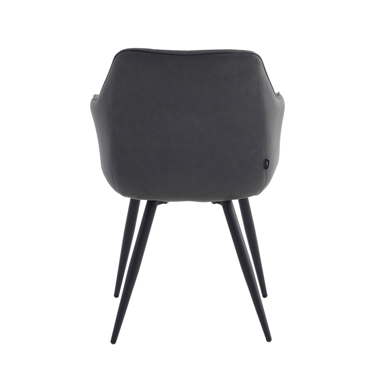Chaise de salle à manger Verto - Microfibre anthracite