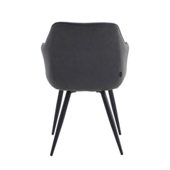Verto Eetkamerstoel - Antraciet Microfiber