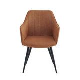 Chaise de salle à manger Verto - Microfibre Cognac