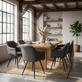 Chaise de salle à manger Verto - Microfibre anthracite