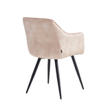Chaise de salle à manger Verto - Velours Beige Adoré