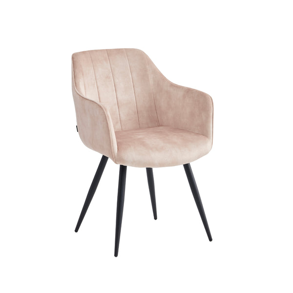 Verto Dining Chair - Beige Adoré Velvet
