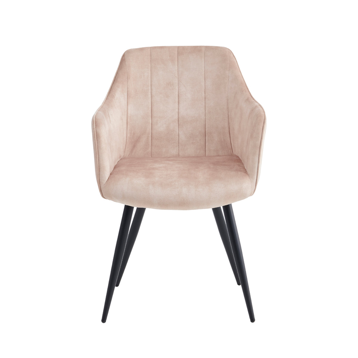 Chaise de salle à manger Verto - Velours Beige Adoré