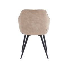 Verto Eetkamerstoel - Beige Microfiber