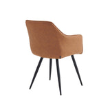 Chaise de salle à manger Verto - Microfibre Cognac