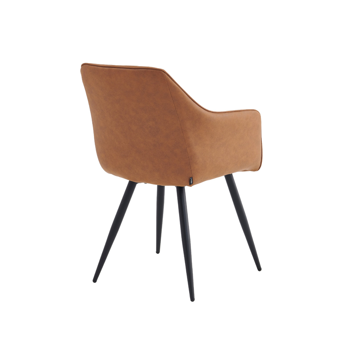 Chaise de salle à manger Verto - Microfibre Cognac