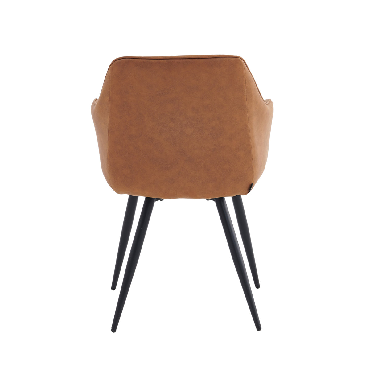 Chaise de salle à manger Verto - Microfibre Cognac