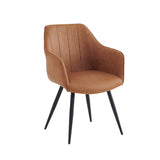 Chaise de salle à manger Verto - Microfibre Cognac