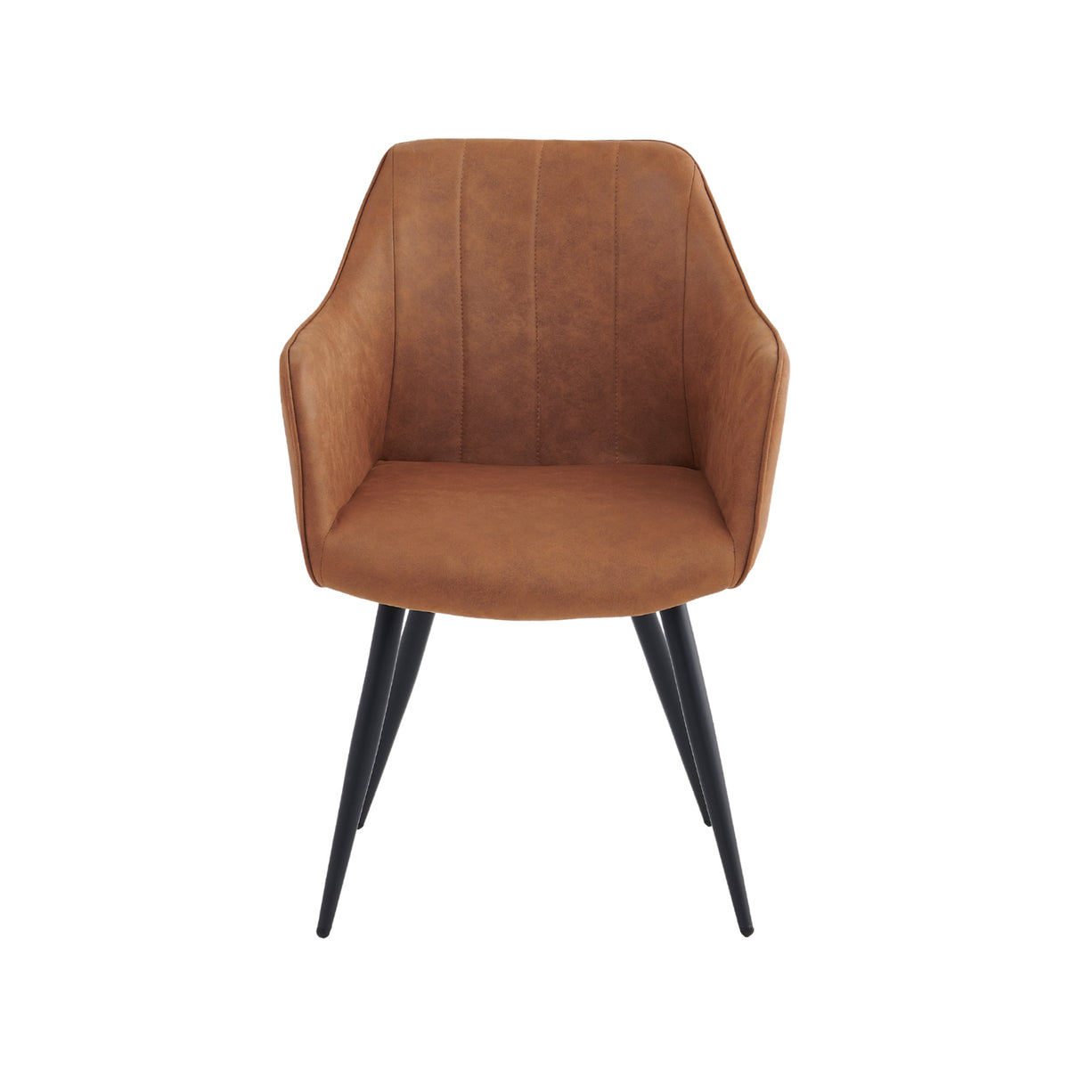 Chaise de salle à manger Verto - Microfibre Cognac