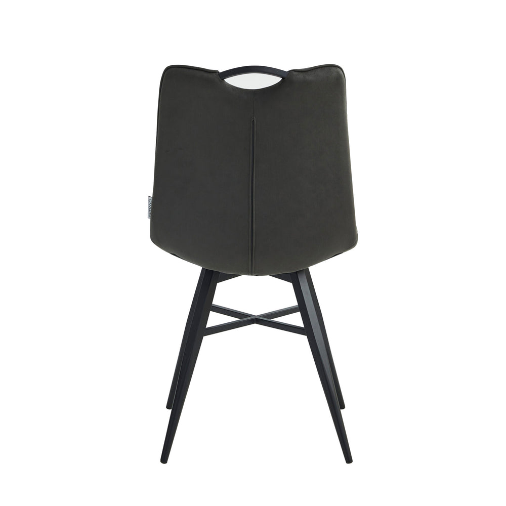 Verty Dining Chair - Anthracite Microfiber
