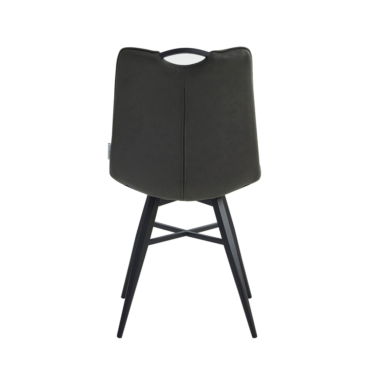 Verty Dining Chair - Anthracite Microfiber
