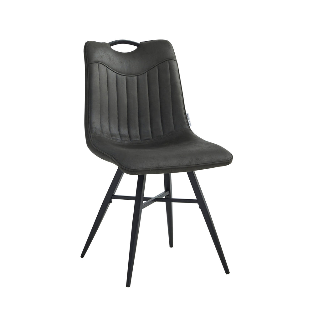 Verty Dining Chair - Anthracite Microfiber