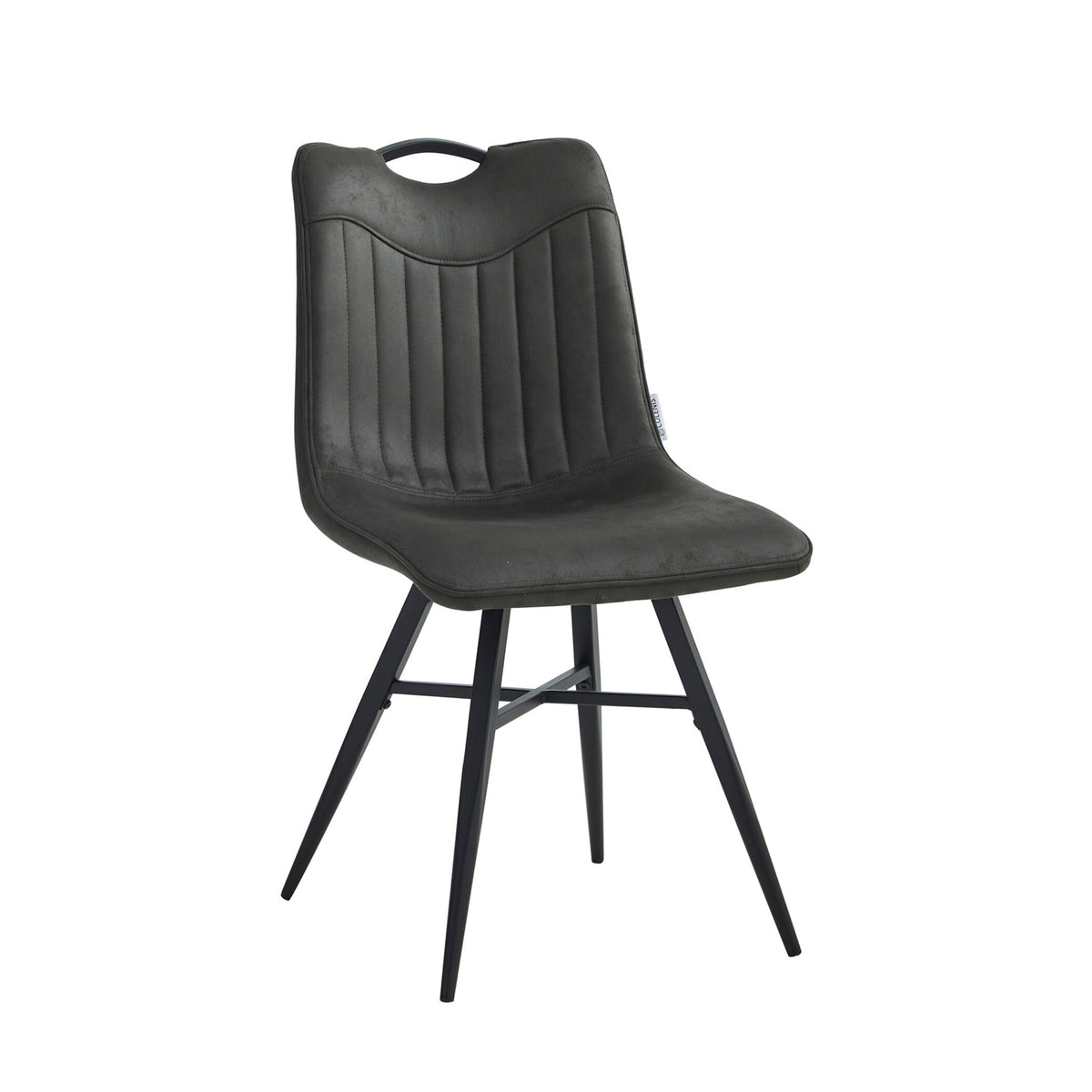 Verty Dining Chair - Anthracite Microfiber