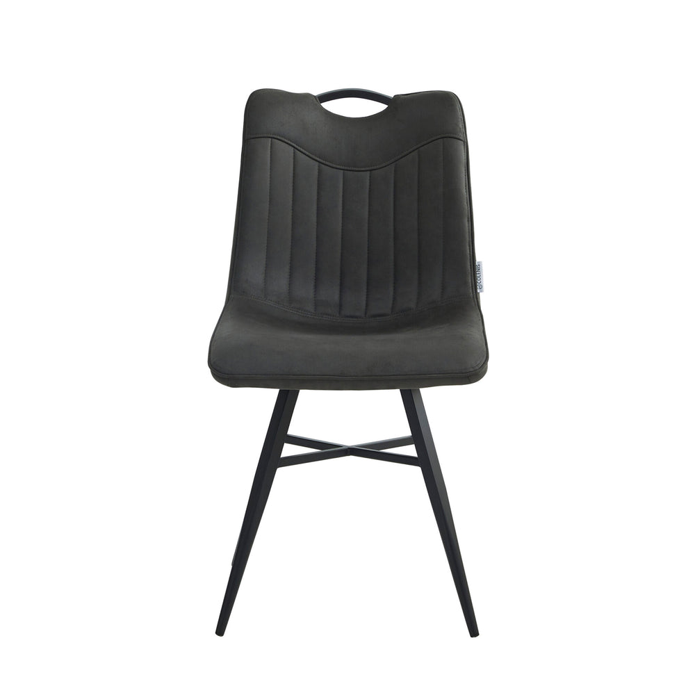 Verty Dining Chair - Anthracite Microfiber