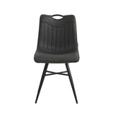 Verty Dining Chair - Anthracite Microfiber