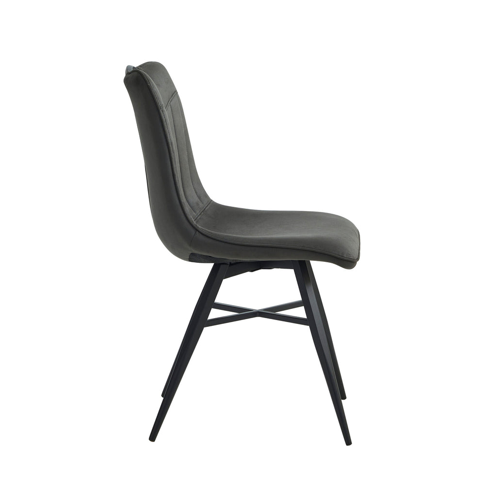 Verty Dining Chair - Anthracite Microfiber