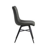 Verty Dining Chair - Anthracite Microfiber