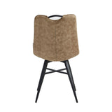 Verty Dining Chair - Beige Microfiber