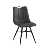Verty Eetkamerstoel - Antraciet Microfiber