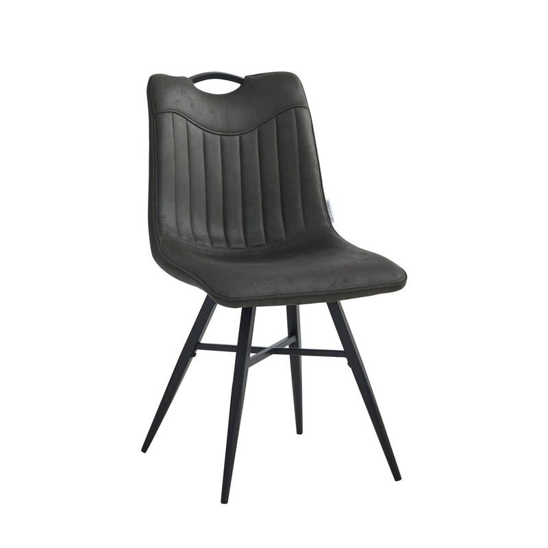 Verty Eetkamerstoel - Antraciet Microfiber
