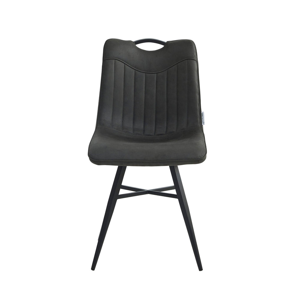 Verty Eetkamerstoel - Antraciet Microfiber
