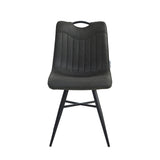 Verty Eetkamerstoel - Antraciet Microfiber