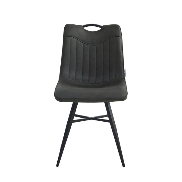 Verty Eetkamerstoel - Antraciet Microfiber