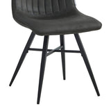 Verty Eetkamerstoel - Antraciet Microfiber