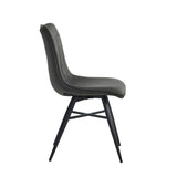 Verty Eetkamerstoel - Antraciet Microfiber