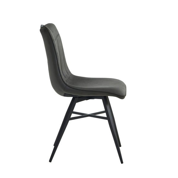 Verty Eetkamerstoel - Antraciet Microfiber