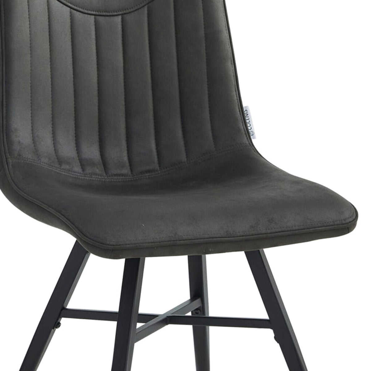 Verty Eetkamerstoel - Antraciet Microfiber